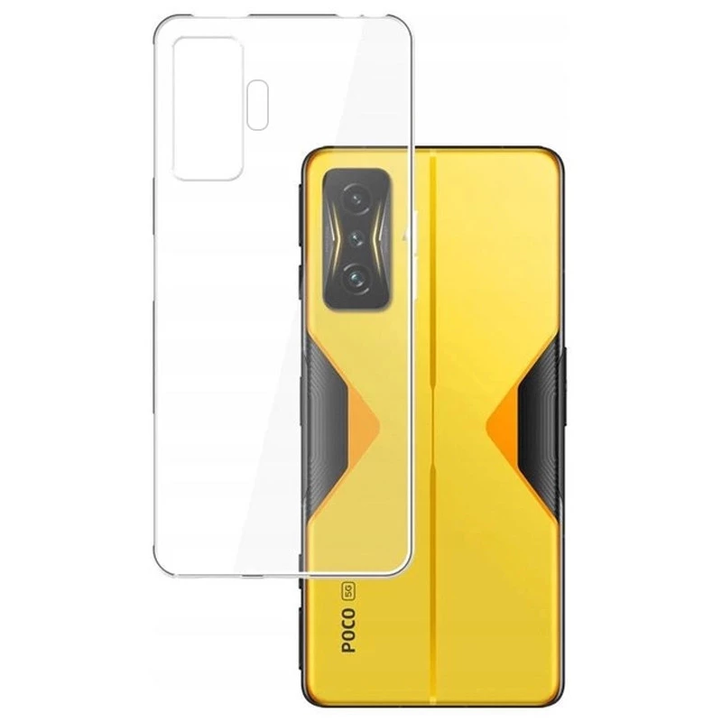 Ультратонкий силіконовий чохол 1мм на Xiaomi Redmi K50 Gaming – Безбарвний (прозорий). Фото 2 з 4