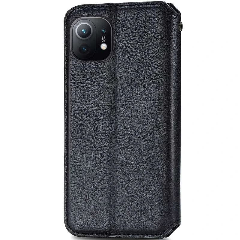 Чехол книжка GETMAN Cubic для Xiaomi Mi 11 – Черный. Фото 3 из 7