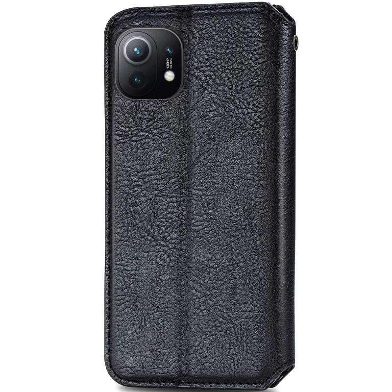Чехол книжка GETMAN кубик для Xiaomi Mi 11 – Черный. Фото 3 из 7