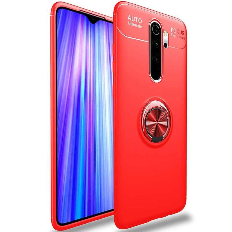 

Чехол Deen ColorRing с кольцом для Xiaomi Redmi Note 8 Pro (Красный / Красный), Червоний / червоний