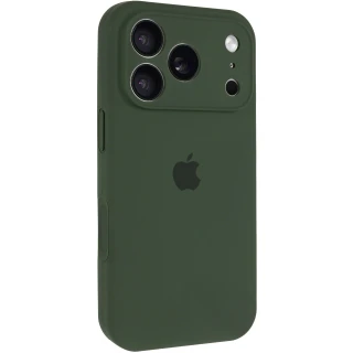 Чохол Silicone Case з захистом камери на Apple iPhone 17 Pro (6.3") — Зелений / Cyprus Green