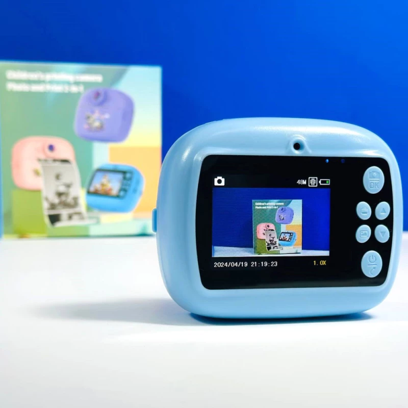 Дитяча фотокамера моментальним друку Animals – Blue. Фото 6 з 7