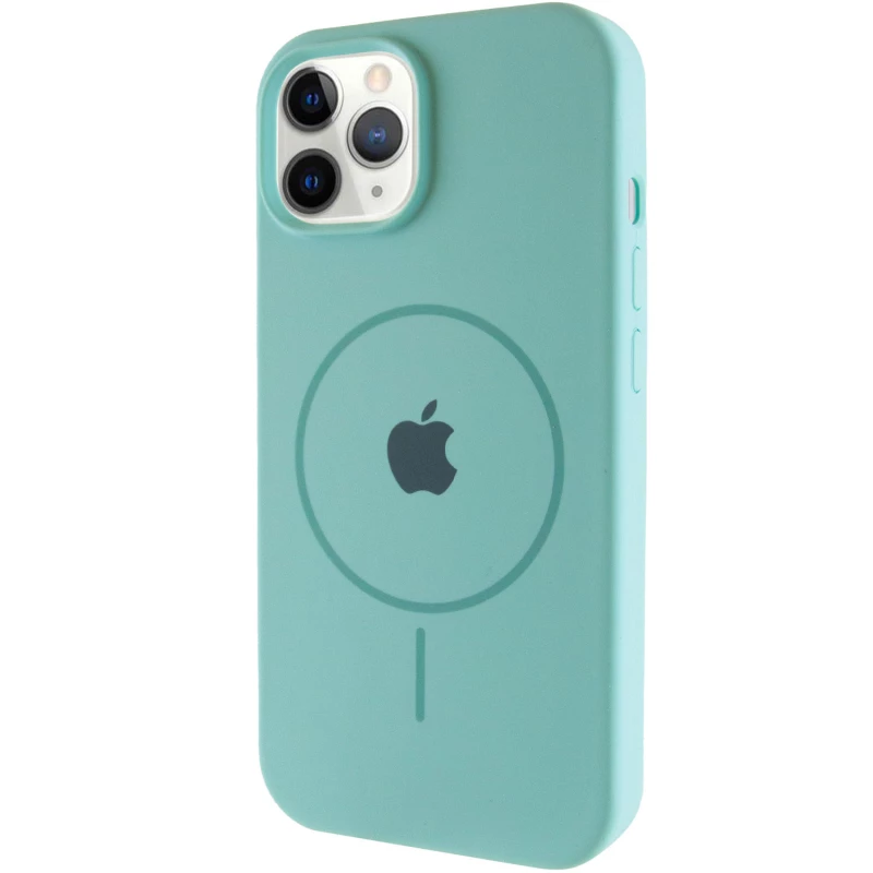 Чехол Silicone Armor Max with MagSafe для Apple iPhone 11 Pro Max (6.5") – Бирюзовый / Marine Green. Фото 2 из 14