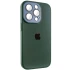 Силиконовый сапфировый чехол с с защитой камеры на Apple iPhone 12 Pro (6.1") – Зеленый / Forest green. Фото 3 из 7