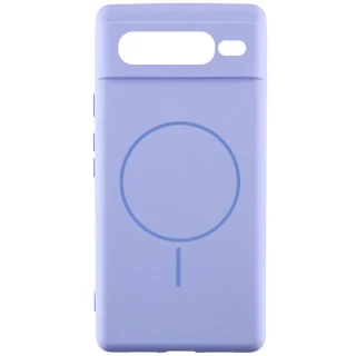 Чохол Silicone Cover Lakshmi Full Camera (AA) with Magnetic Fit для Google Pixel 7 Pro — Бузковий / Dasheen