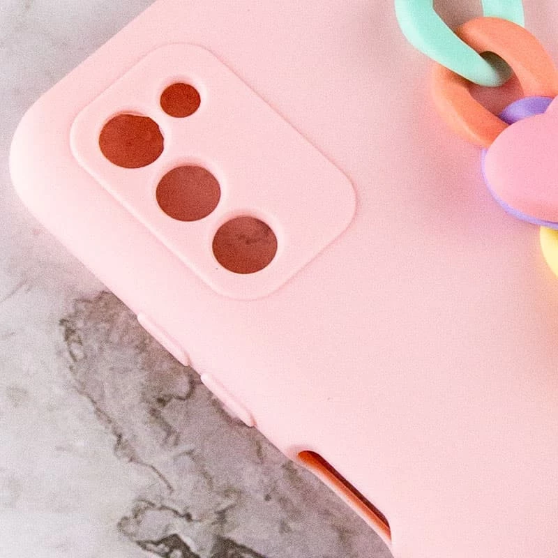 Чохол Heart з ланцюгом на Samsung Galaxy A25 5G – Pink Sand. Фото 4 з 4