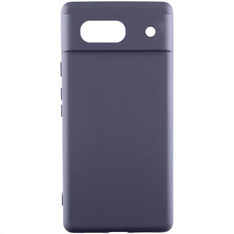 Чохол Silicone Case Lakshmi Premium із закритою камерою для Google Pixel 7a – Сірий / Dark Gray. Фото 1 з 4