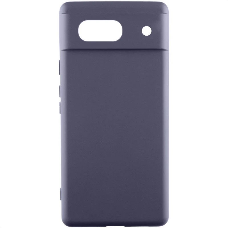 Чохол Silicone Case Lakshmi Premium з закритою камерою на Google Pixel 7a – Сірий / Dark Gray. Фото 1 з 4