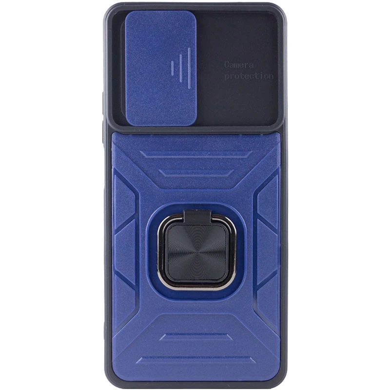 Протиударний чохол Flash зі шторкою для камери та кільцем на Xiaomi 11T / 11T Pro – Blue. Фото 3 з 7