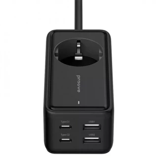Мережевий фільтр Proove Power Strip Homester PD-03 1AC 65W (2xUSB+2xType-C) (1.5m) фото 1 з 5