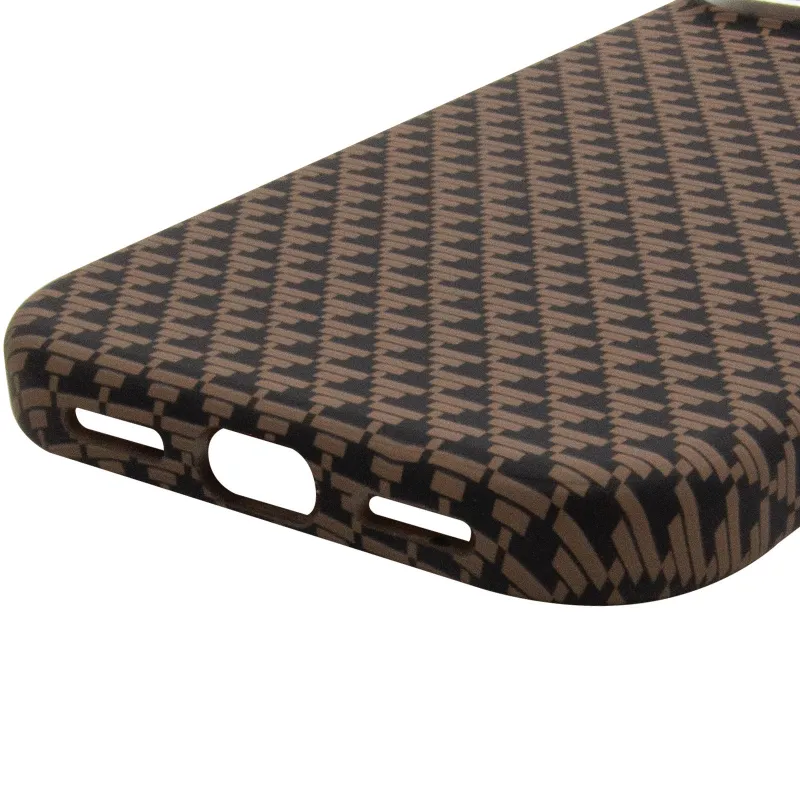 Чехол TPU+PC KVZV Triangular Pattern with Magnetic Fit для Apple iPhone 16 Pro Max – Khaki. Фото 6 из 6
