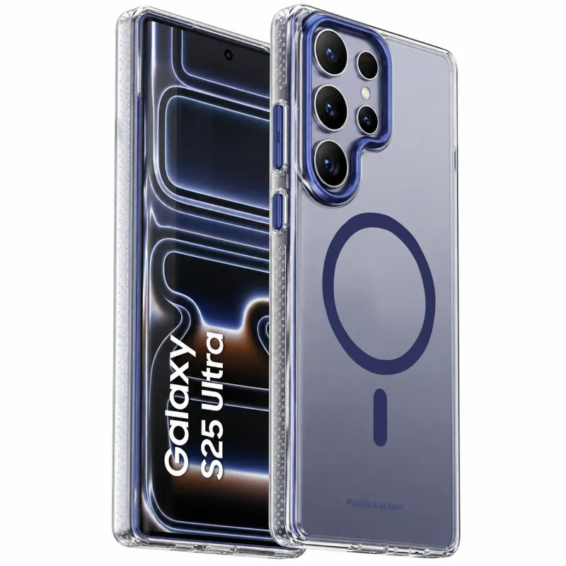 Чехол TPU+PC Puloka Resplendent with Magnetic Fit для Samsung Galaxy S25 Ultra – Blue. Фото 2 из 5
