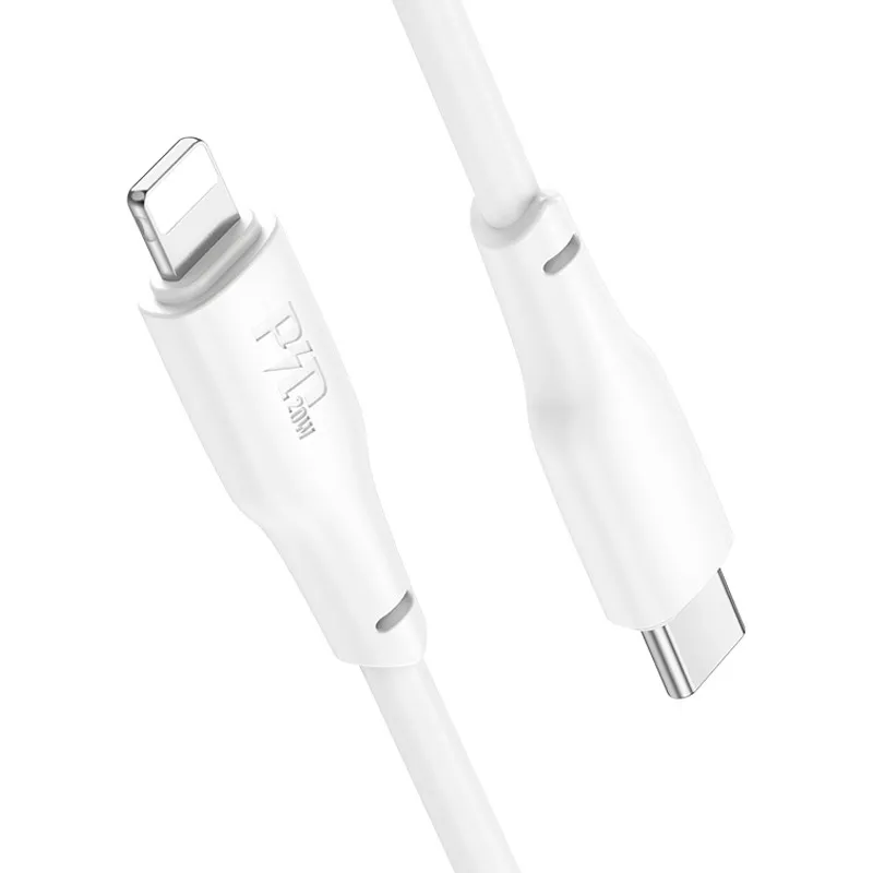 Дата кабель Hoco X93 Force Type-C to Lightning 20W (2m) – White. Фото 3 з 6