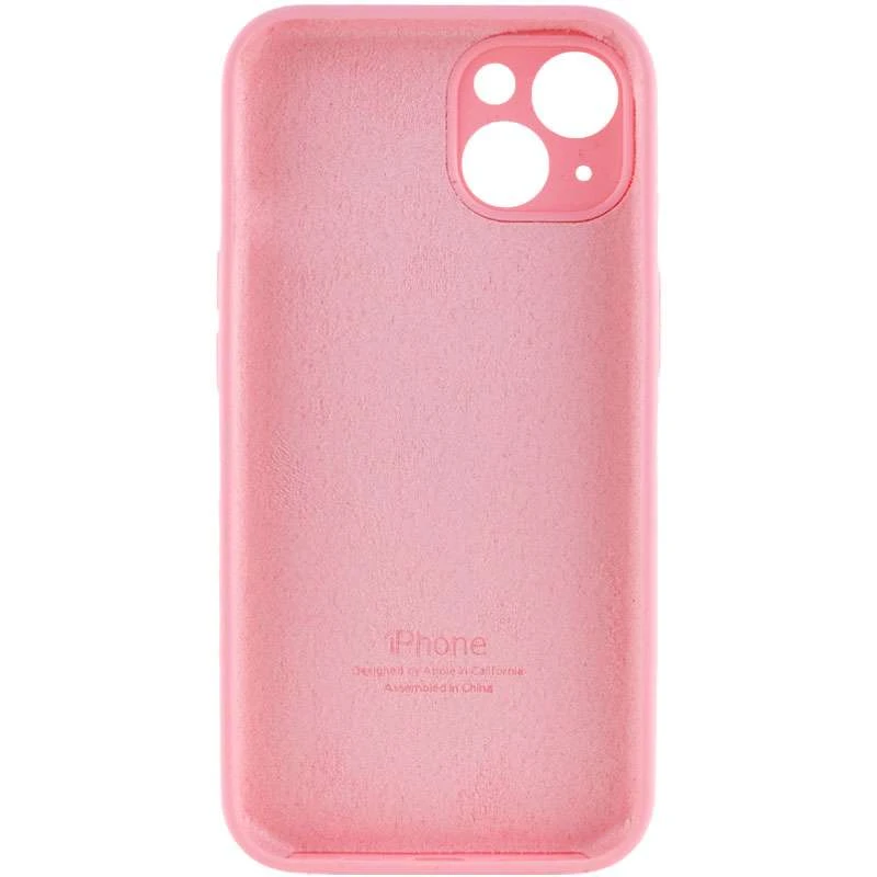 Чехол Silicone Case с защитой камеры для Apple iPhone 14 (6.1") – Розовый / Light pink. Фото 2 из 4