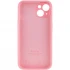 Чехол Silicone Case с защитой камеры для Apple iPhone 14 (6.1") – Розовый / Light pink. Фото 2 из 4