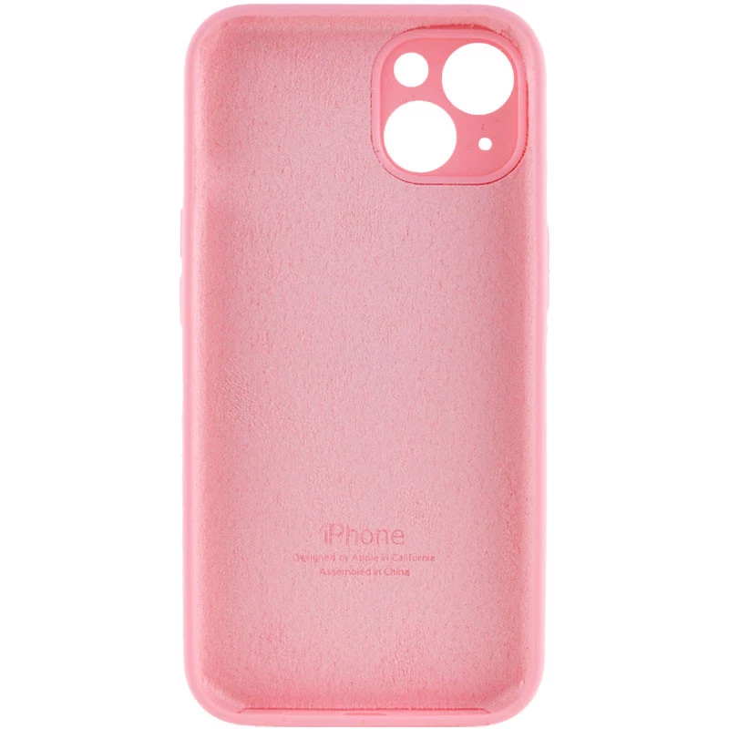 Чехол Silicone Case с защитой камеры для Apple iPhone 15 (6.1") – Розовый / Light pink. Фото 2 из 4
