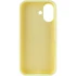 Чохол Silicone Case з закритим низом на Apple iPhone 16 – Жовтий / Mellow Yellow. Фото 12 з 16