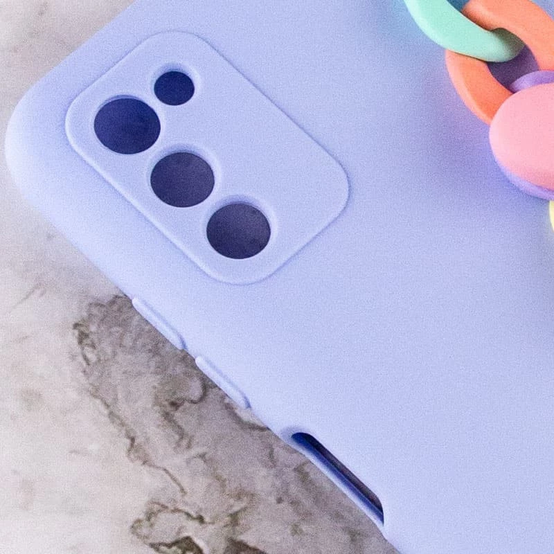 Чохол Heart з ланцюгом на Samsung Galaxy A15 4G/5G – Lilac Blue. Фото 4 з 4