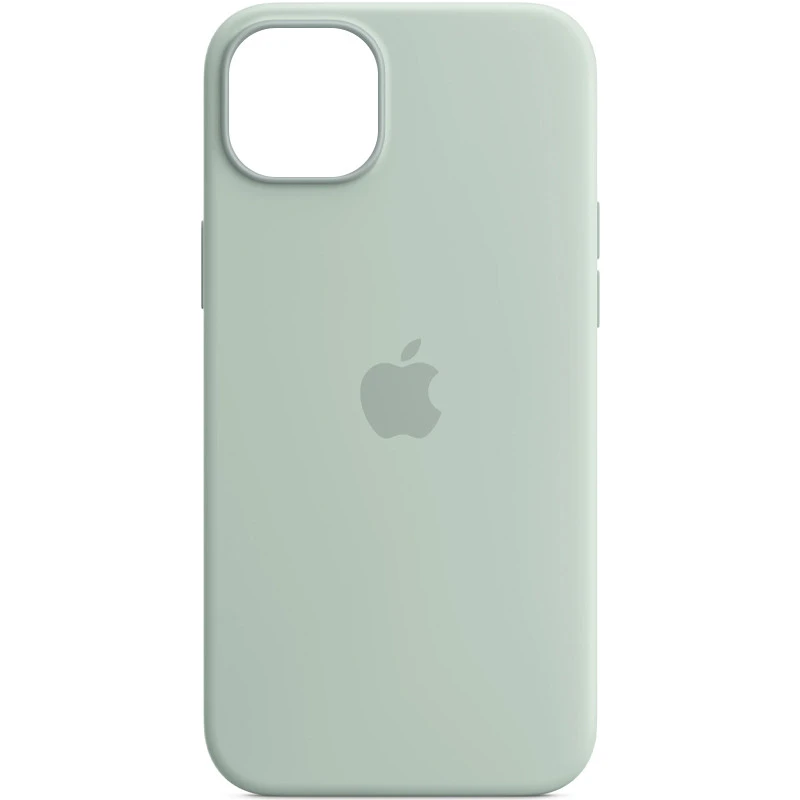 Чохол Silicone case (AAA) with Magsafe and Animation для Apple iPhone 14 (6.1") – Бірюзовий / Succulent. Фото 2 з 3