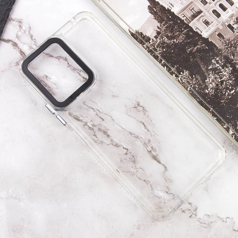 Цветной чехол TPU+PC на Xiaomi Redmi 12 – Clear. Фото 3 из 6