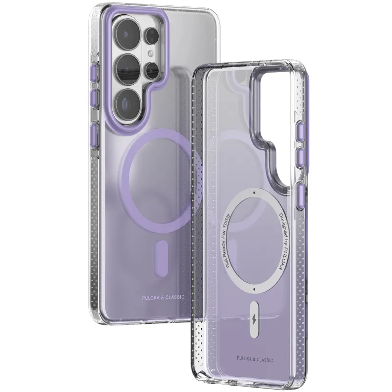 Чехол TPU+PC Puloka Resplendent with Magnetic Fit для Samsung Galaxy S25 Ultra – Purple. Фото 5 из 6