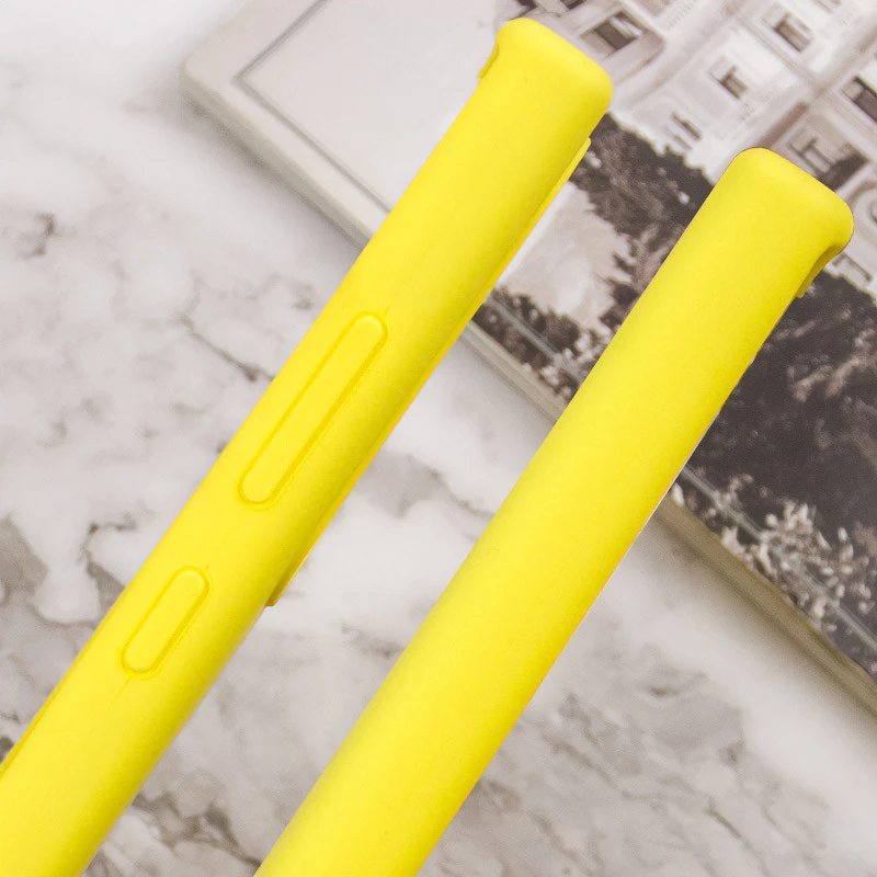 Чохол Silicone Case Lakshmi Premium з закритою камерою на Samsung Galaxy S24 Ultra – Жовтий / Yellow. Фото 8 з 10