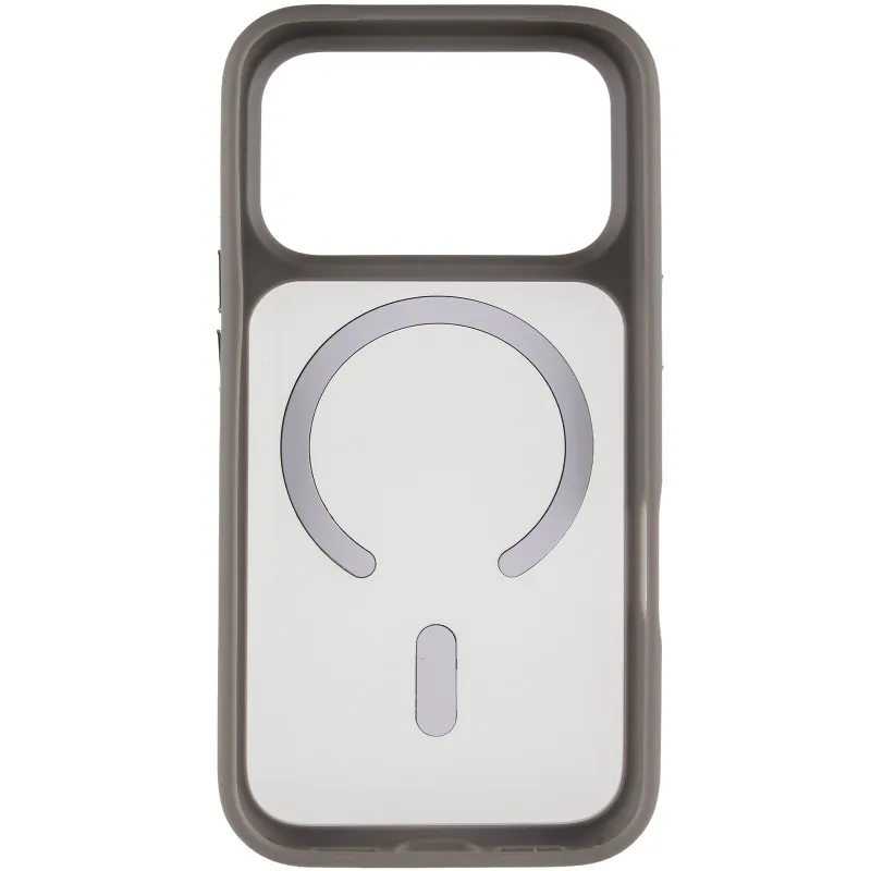 TPU+PC чехол Metal Buttons with Magnetic Fit для Apple iPhone 17 Pro Max (6.9") – Серый / Grey. Фото 3 из 5