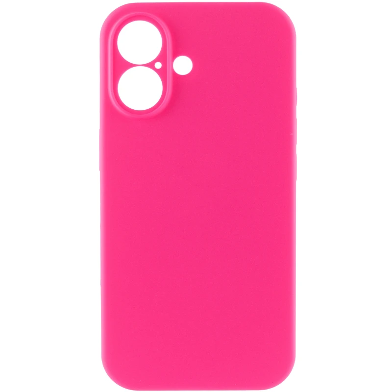 Чохол Silk Full Camera Protective (AA) NO LOGO для Apple iPhone 16 Plus – Рожевий / Barbie pink. Фото 3 з 7