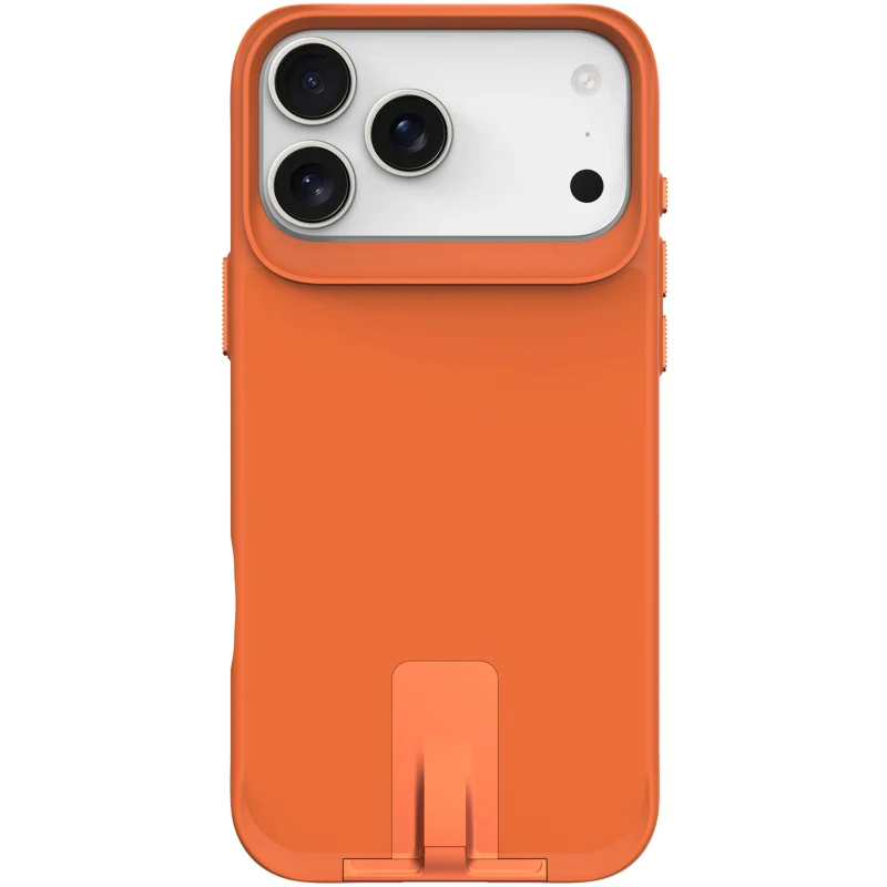 TPU+PC чохол Space Taurustar Magsafe with kickstand для Apple iPhone 17 Pro (6.3") – Orange. Фото 2 з 7