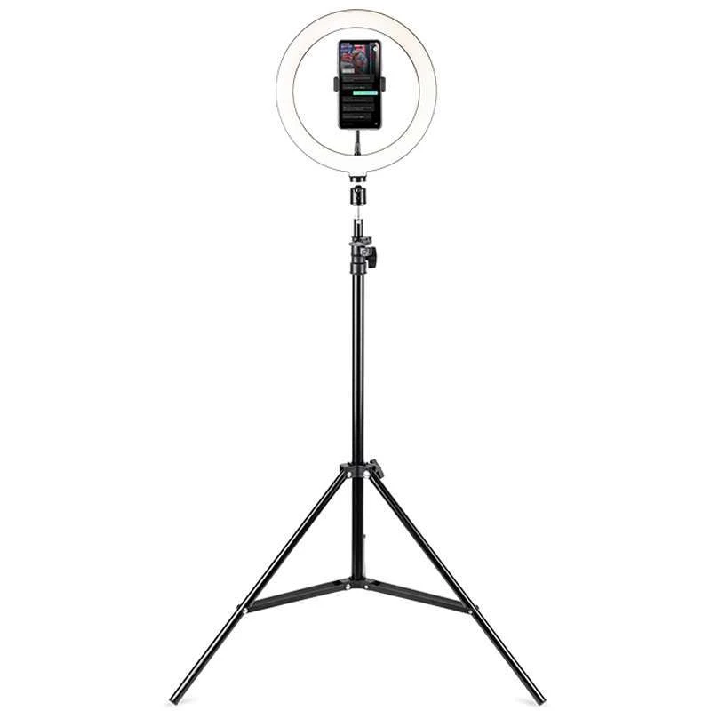 

Кільцева LED-лампа з триподом Havit HV-ST7012 Pro 26см (2.1m)
