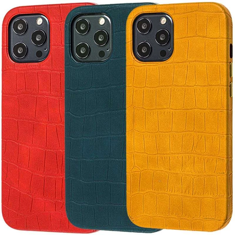 Кожаный чехол Croco для Apple iPhone 12 (6.1") фото 1 из 1