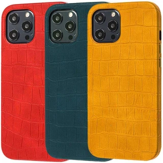Кожаный чехол Croco для Apple iPhone 12 (6.1") фото 1 из 1