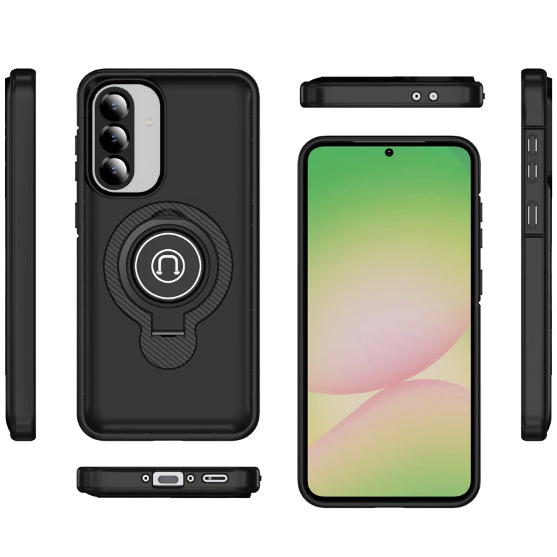 TPU+Textured PC Magnet для Samsung Galaxy A56 5G – Black. Фото 3 из 4