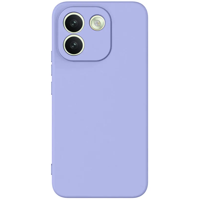 Цветной силиконовый чехол GETMAN с закрытой камерой на Xiaomi Redmi Note 17 Pro Max – Сиреневый / Light purple. Фото 1 из 1