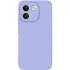Цветной силиконовый чехол GETMAN с закрытой камерой на Xiaomi Redmi Note 17 Pro Max – Сиреневый / Light purple. Фото 1 из 1
