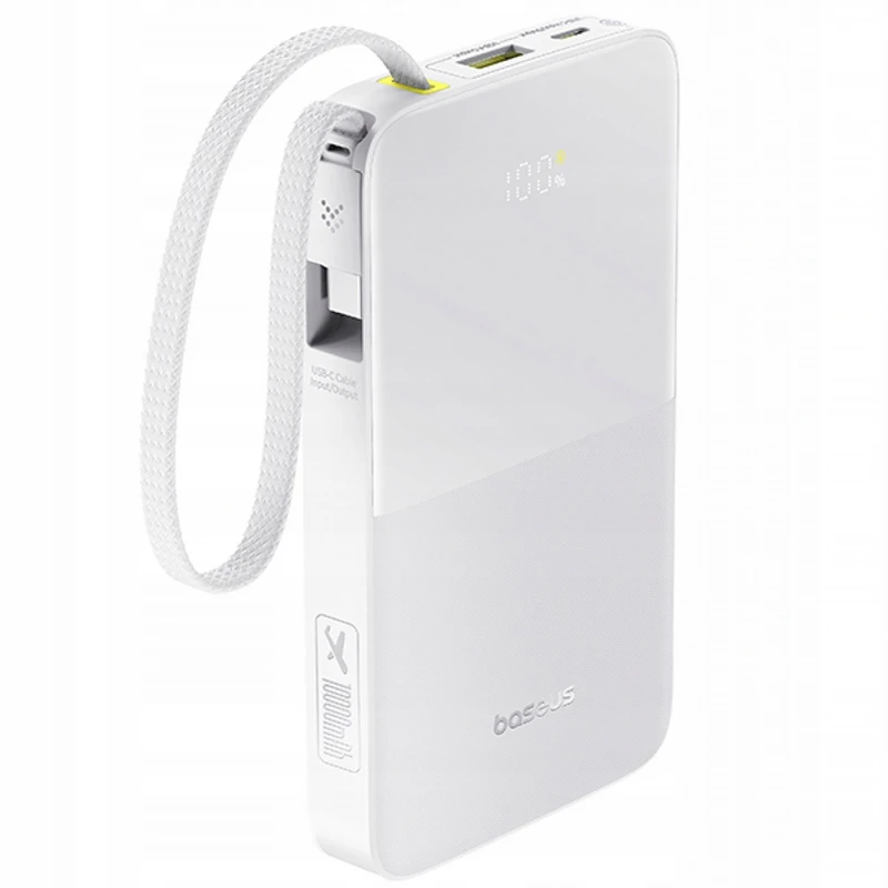 Портативний ЗП Power Bank Baseus EnerFill FC51 Bipow2 Pro 22.5W 10000mAh (E0027601) – White. Фото 1 з 5