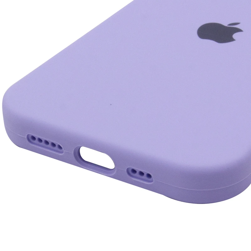 Чехол Silicone Case с закрытым низом для Apple iPhone 17 (6.3") – Сиреневый / Dasheen. Фото 6 из 6