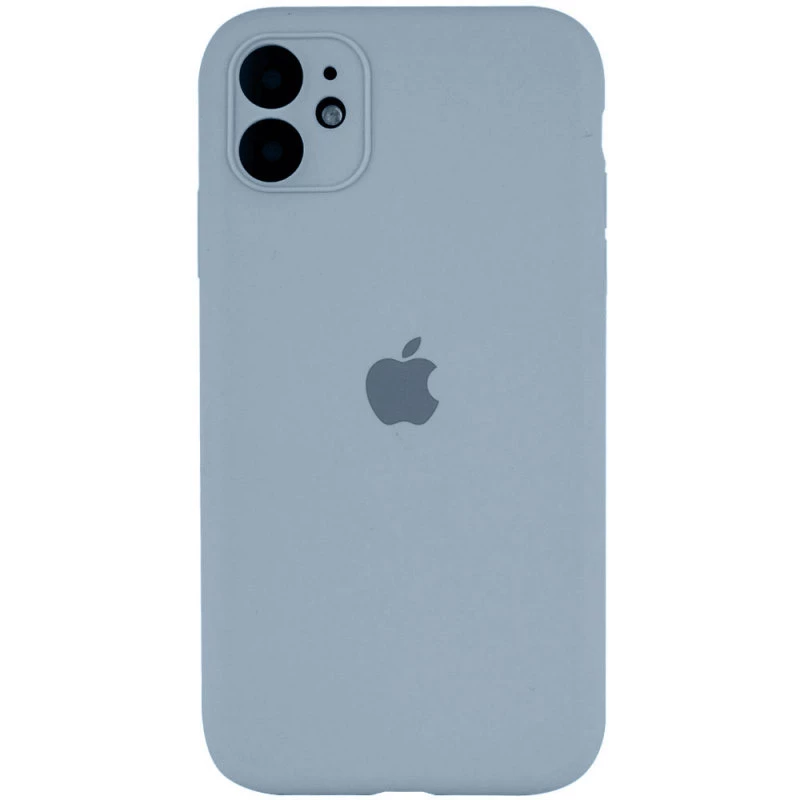 

Чехол Silicone Case с защитой камеры для Apple iPhone 12 (6.1") (Голубой / Sweet Blue), Блакитний / sweet blue