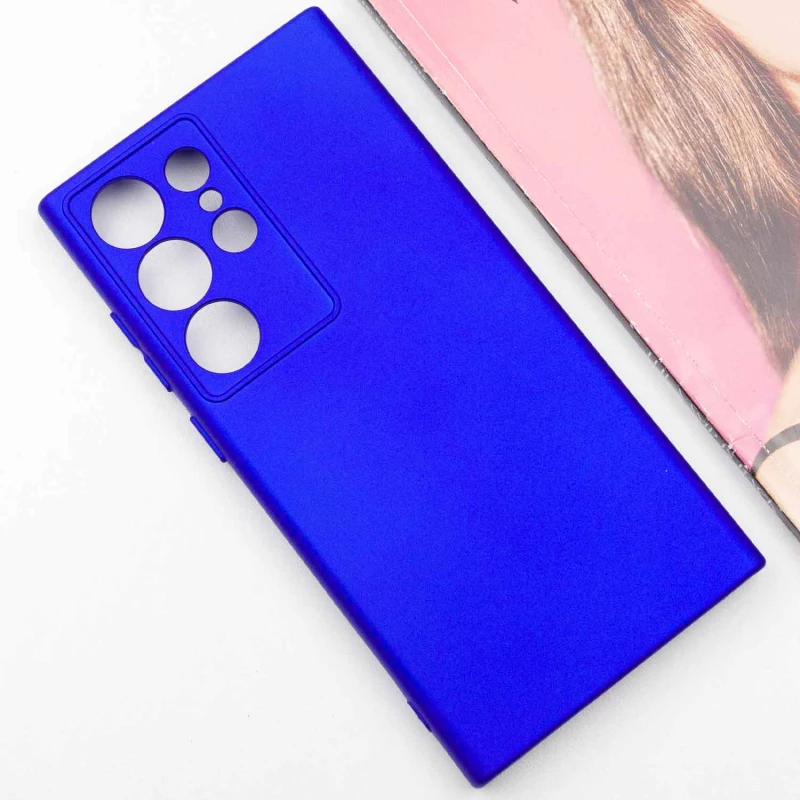 Чохол Silicone Case Lakshmi з закритою камерою на Samsung Galaxy S24 Ultra – Синій / Iris. Фото 6 з 10