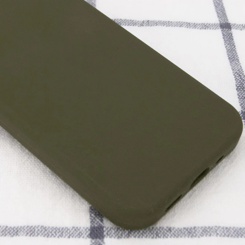 Чохол з закритим низом Silicone Case на Apple iPhone 15 Plus (6.7") – Зелений / Dark Olive. Фото 3 з 3