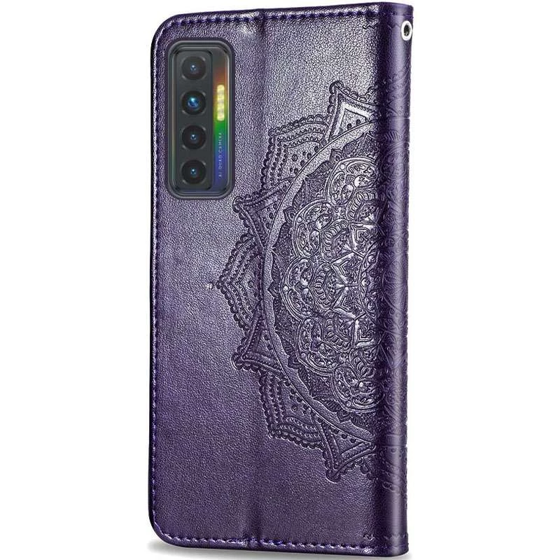 Шкіряний чохол-книжка Art Case з візитницею для TECNO Camon 17P – Фіолетовий. Фото 3 з 5