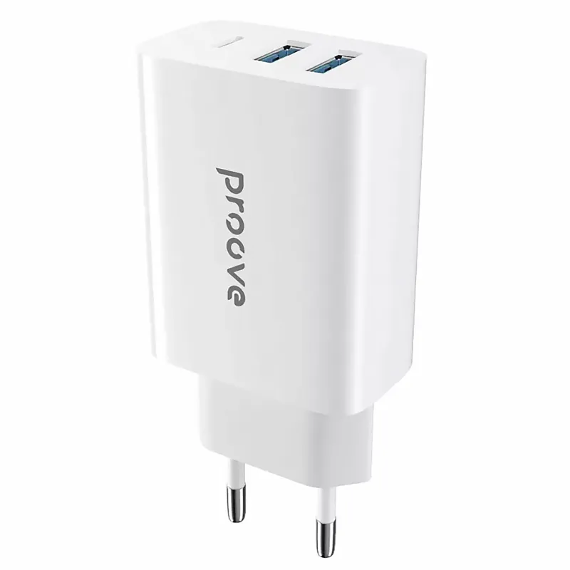 СЗУ Proove Rapid 30W (2USB-A/1C) – White. Фото 1 из 6