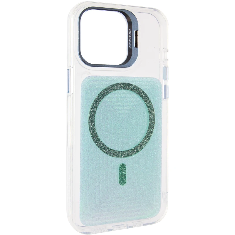 Чехол TPU+PC Jewel Sparkle with MagSafe для Apple iPhone 16 – Aqua Blue. Фото 2 из 8