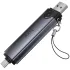 Картридер Hoco HB56 Victory 5in1 Type-C/USB2.0 to SD/TF3.0 + USB 2.0 – Metal gray. Фото 3 з 6