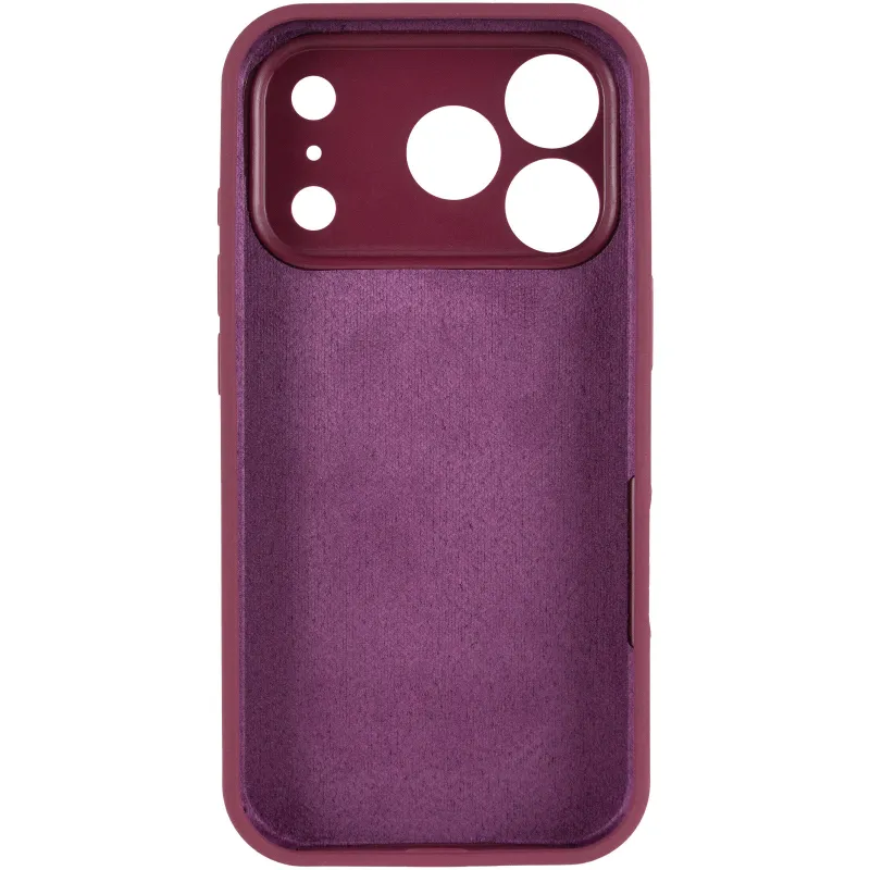 Чехол Silk Full Camera Protective (AA) NO LOGO для Apple iPhone 17 Pro Max (6.9") – Бордовый / Plum. Фото 3 из 5