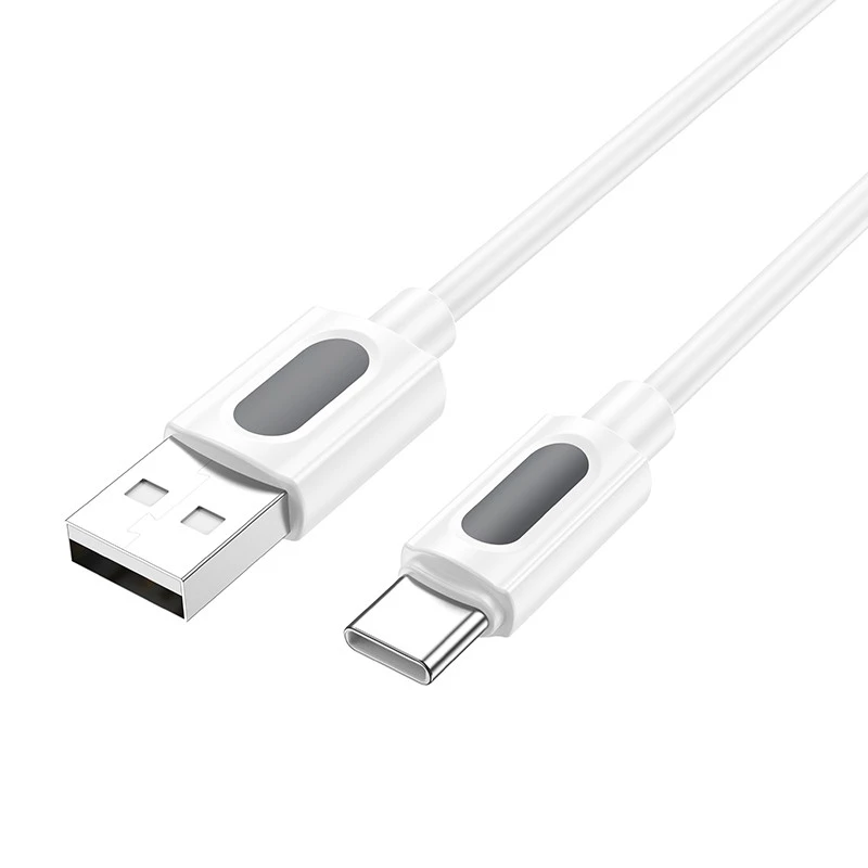 Дата кабель Borofone BX114 Structure USB to Type-C 3A (1m) – White. Фото 3 из 5