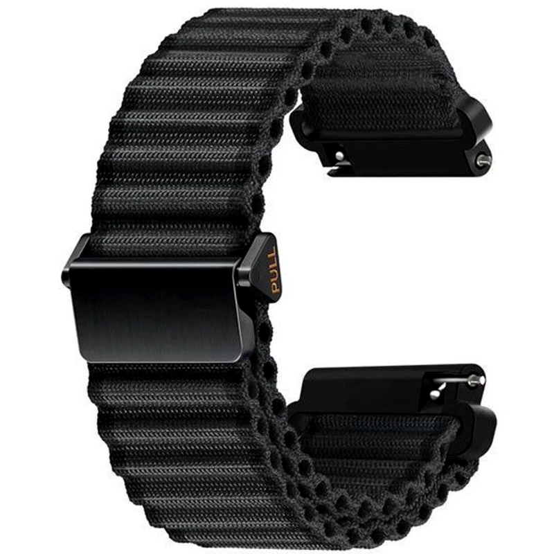Ремінець Nylon Ocean Band для Smart Watch 22mm – Black. Фото 1 з 1
