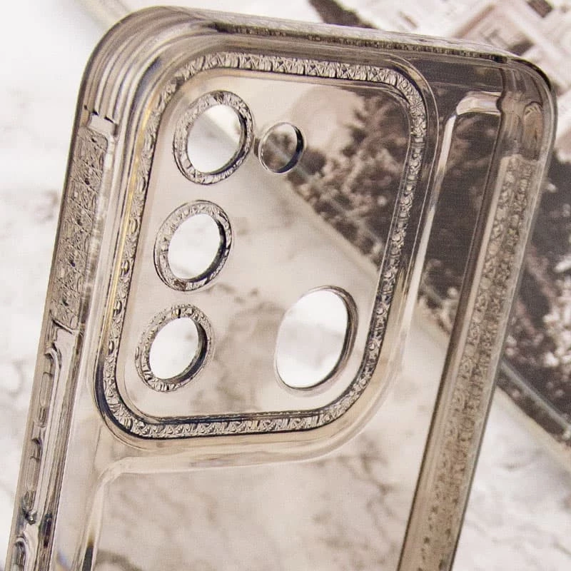 Силіконовий чохол з візерунком на TECNO Spark 8C – Сірий. Фото 5 з 6