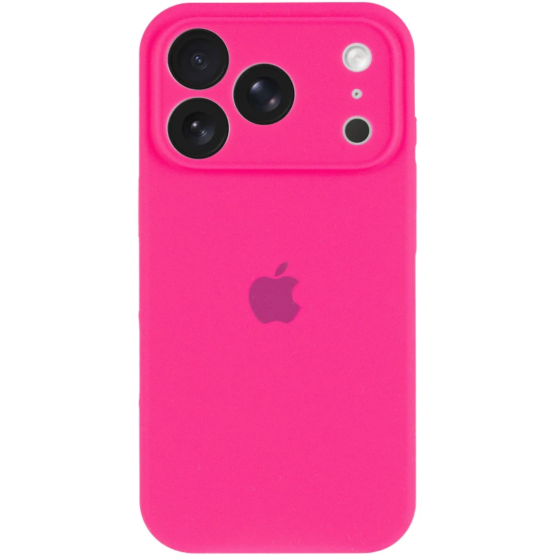 Чохол Silicone Case з захистом камери на Apple iPhone 17 Pro (6.3") – Рожевий / Barbie pink. Фото 3 з 6