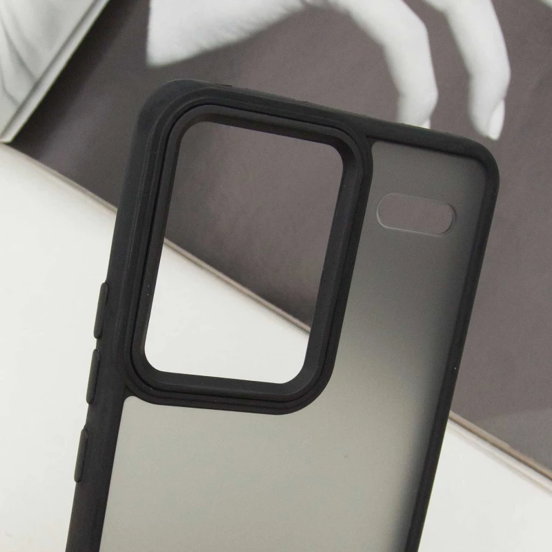 Чехол TPU+PC Lyon Frosted на Xiaomi Redmi Note 13 Pro+ – Black. Фото 7 из 9